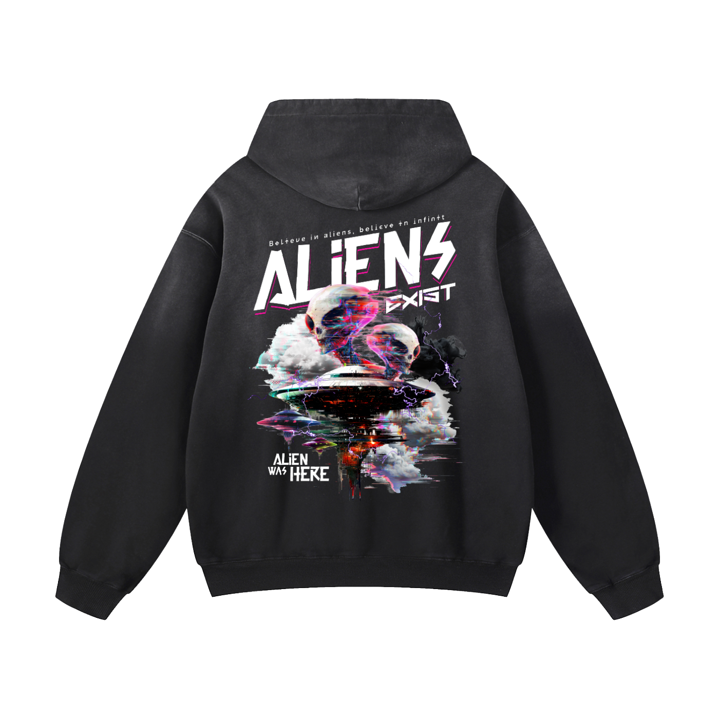 ENTH Aliens Hoodie Ash パーカー M Aliens Exist Oversized Hoodie – OHUS