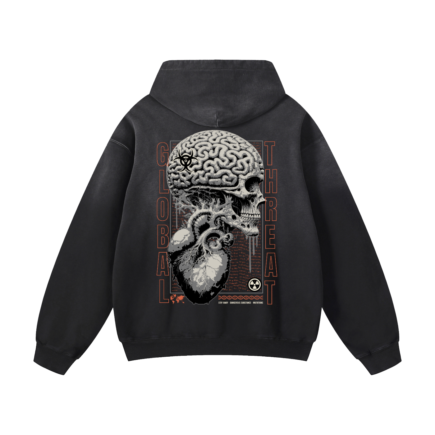 Skull Brain Oversized Hoodie – OHUS
