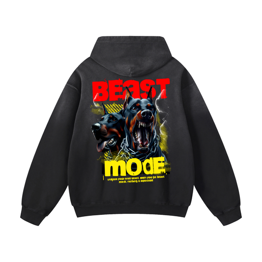 Heavyweight Beast Mode Oversized Hoodie | Men Oversized Hoodie, Women Oversized Hoodie, Black Oversized Hoodie, Heavyweight Hoodie, Sunfade Hoodie, Vintage Wash Hoodie, Heavyweight Oversized Hoodie, Sunfaded Streetwear, Premium Streetwear USA, Vintage Look Hoodie, Heavyweight Sunfade Oversized Hoodie, Luxury Oversized Hoodie, Hoody 