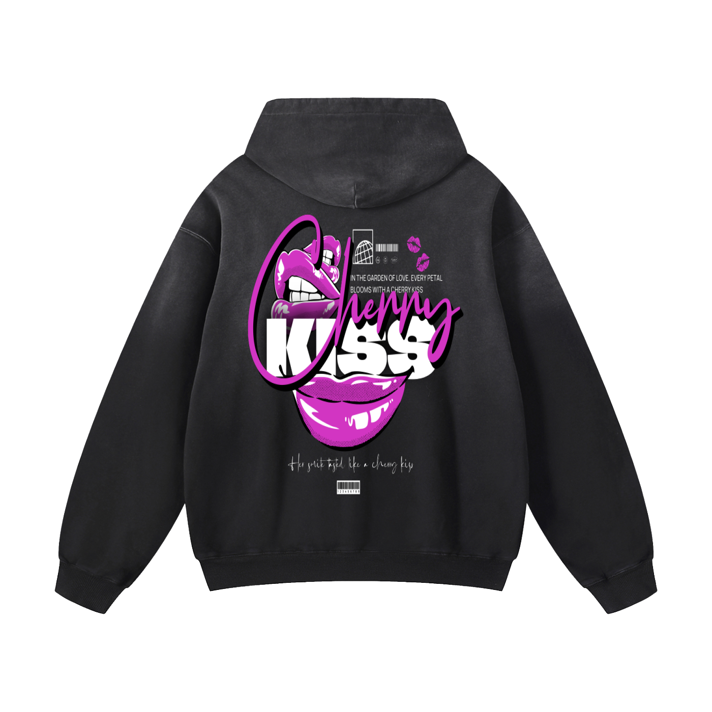 Heavyweight Cherry Kiss Oversized Hoodie | Men Oversized Hoodie, Women Oversized Hoodie, Black Oversized Hoodie, Heavyweight Hoodie, Sunfade Hoodie, Vintage Wash Hoodie, Heavyweight Oversized Hoodie, Sunfaded Streetwear, Premium Streetwear USA, Vintage Look Hoodie, Heavyweight Sunfade Oversized Hoodie, Luxury Oversized Hoodie, Hoody 