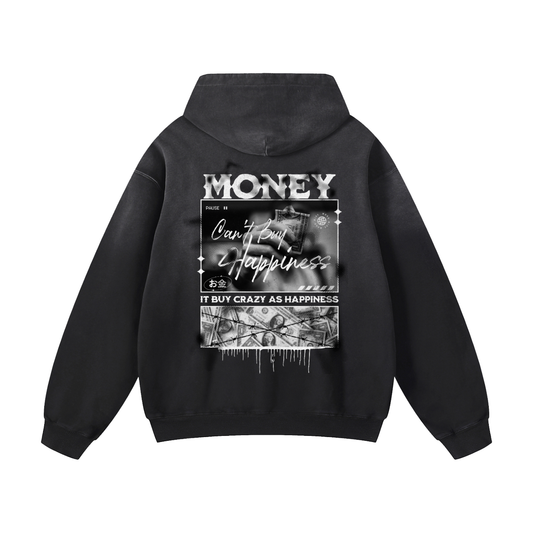 Heavyweight Crazy Happiness Oversized Hoodie | Men Oversized Hoodie, Women Oversized Hoodie, Black Oversized Hoodie, Heavyweight Hoodie, Sunfade Hoodie, Vintage Wash Hoodie, Heavyweight Oversized Hoodie, Sunfaded Streetwear, Premium Streetwear USA, Vintage Look Hoodie, Heavyweight Sunfade Oversized Hoodie, Luxury Oversized Hoodie, Hoody 