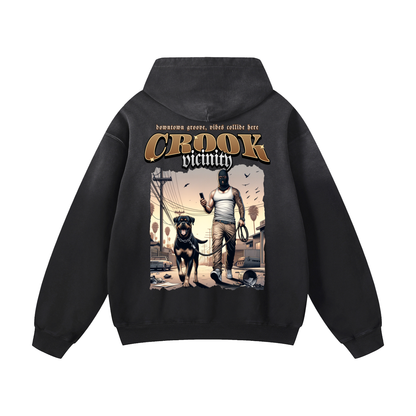Heavyweight Gangster Oversized Hoodie | Men Oversized Hoodie, Women Oversized Hoodie, Black Oversized Hoodie, Heavyweight Hoodie, Sunfade Hoodie, Vintage Wash Hoodie, Heavyweight Oversized Hoodie, Sunfaded Streetwear, Premium Streetwear USA, Vintage Look Hoodie, Heavyweight Sunfade Oversized Hoodie, Luxury Oversized Hoodie, Hoody 