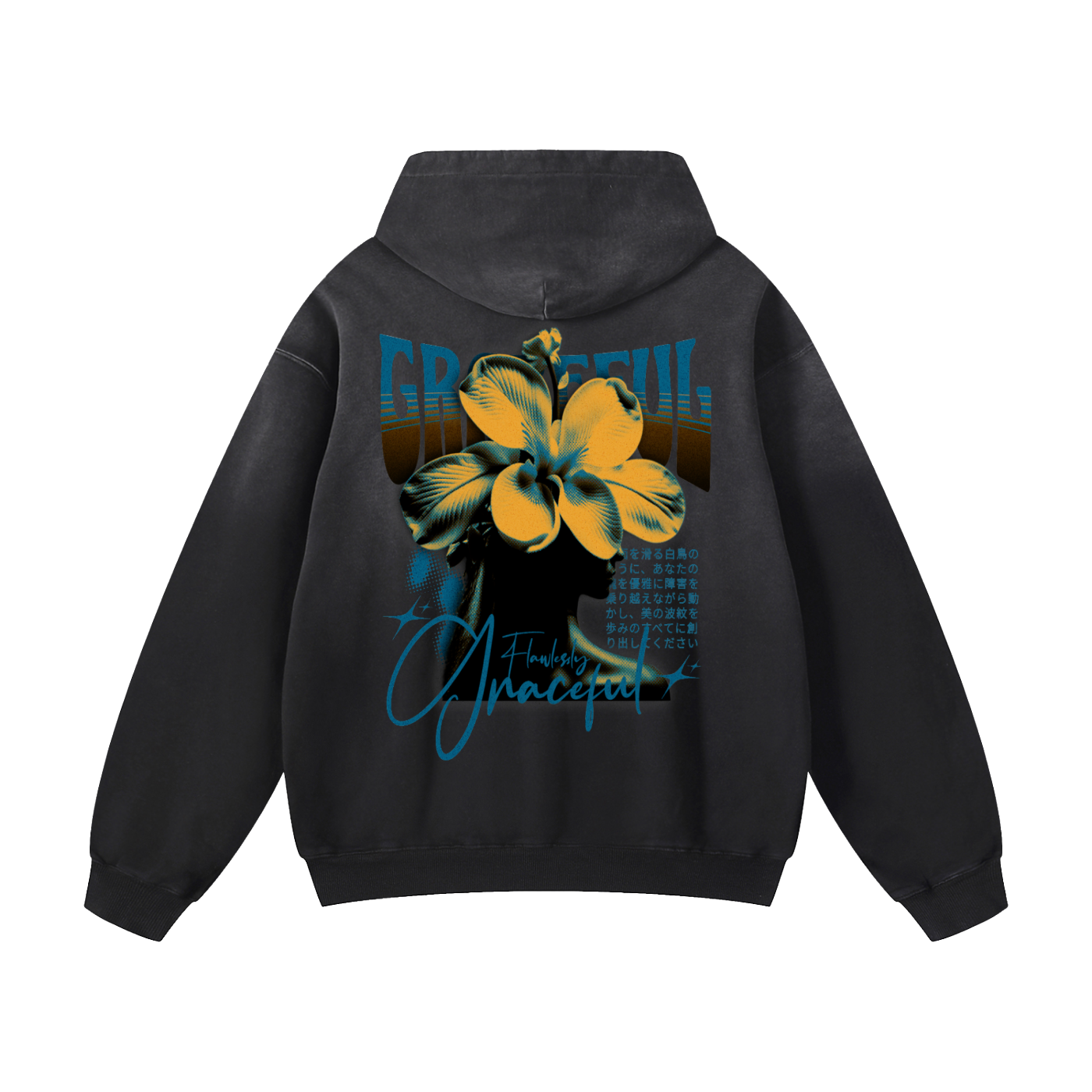 Heavyweight Graceful Oversized Hoodie | Men Oversized Hoodie, Women Oversized Hoodie, Black Oversized Hoodie, Heavyweight Hoodie, Sunfade Hoodie, Vintage Wash Hoodie, Heavyweight Oversized Hoodie, Sunfaded Streetwear, Premium Streetwear USA, Vintage Look Hoodie, Heavyweight Sunfade Oversized Hoodie, Luxury Oversized Hoodie, Hoody 
