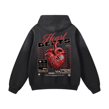 Heavyweight Heart Futurism Oversized Hoodie | Men Oversized Hoodie, Women Oversized Hoodie, Black Oversized Hoodie, Heavyweight Hoodie, Sunfade Hoodie, Vintage Wash Hoodie, Heavyweight Oversized Hoodie, Sunfaded Streetwear, Premium Streetwear USA, Vintage Look Hoodie, Heavyweight Sunfade Oversized Hoodie, Luxury Oversized Hoodie, Hoody 