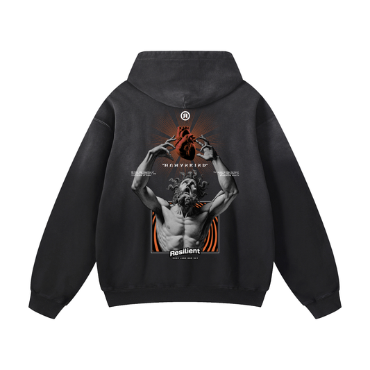 Heavyweight Humankind Oversized Hoodie | Men Oversized Hoodie, Women Oversized Hoodie, Black Oversized Hoodie, Heavyweight Hoodie, Sunfade Hoodie, Vintage Wash Hoodie, Heavyweight Oversized Hoodie, Sunfaded Streetwear, Premium Streetwear USA, Vintage Look Hoodie, Heavyweight Sunfade Oversized Hoodie, Luxury Oversized Hoodie, Hoody 