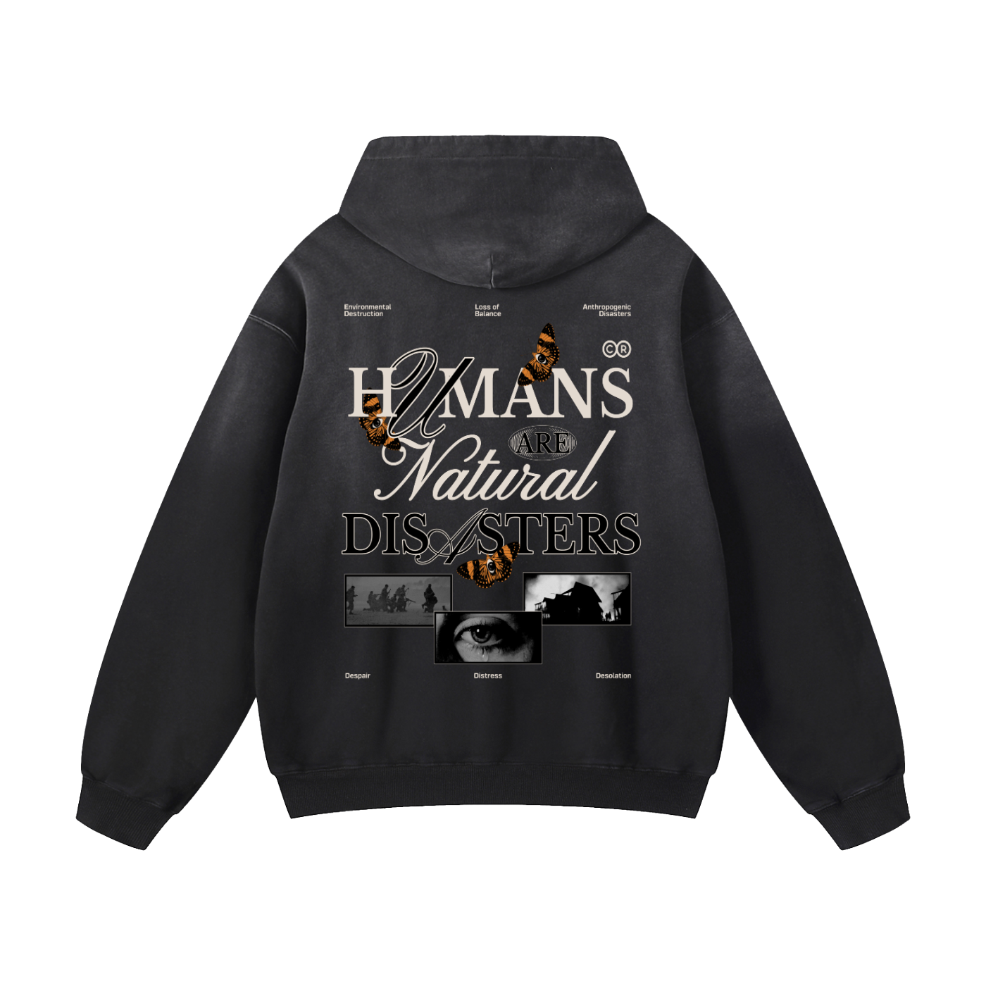 Heavyweight Humans Are Natural Disaster Oversized Hoodie | Men Oversized Hoodie, Women Oversized Hoodie, Black Oversized Hoodie, Heavyweight Hoodie, Sunfade Hoodie, Vintage Wash Hoodie, Heavyweight Oversized Hoodie, Sunfaded Streetwear, Premium Streetwear USA, Vintage Look Hoodie, Heavyweight Sunfade Oversized Hoodie, Luxury Oversized Hoodie, Hoody 