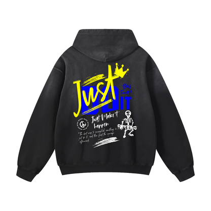 Heavyweight Just Do It Oversized Hoodie | Men Oversized Hoodie, Women Oversized Hoodie, Black Oversized Hoodie, Heavyweight Hoodie, Sunfade Hoodie, Vintage Wash Hoodie, Heavyweight Oversized Hoodie, Sunfaded Streetwear, Premium Streetwear USA, Vintage Look Hoodie, Heavyweight Sunfade Oversized Hoodie, Luxury Oversized Hoodie, Hoody 