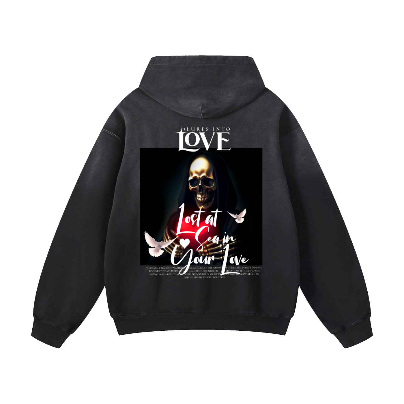 Heavyweight Lures Into Love Oversized Hoodie | Men Oversized Hoodie, Women Oversized Hoodie, Black Oversized Hoodie, Heavyweight Hoodie, Sunfade Hoodie, Vintage Wash Hoodie, Heavyweight Oversized Hoodie, Sunfaded Streetwear, Premium Streetwear USA, Vintage Look Hoodie, Heavyweight Sunfade Oversized Hoodie, Luxury Oversized Hoodie, Hoody 