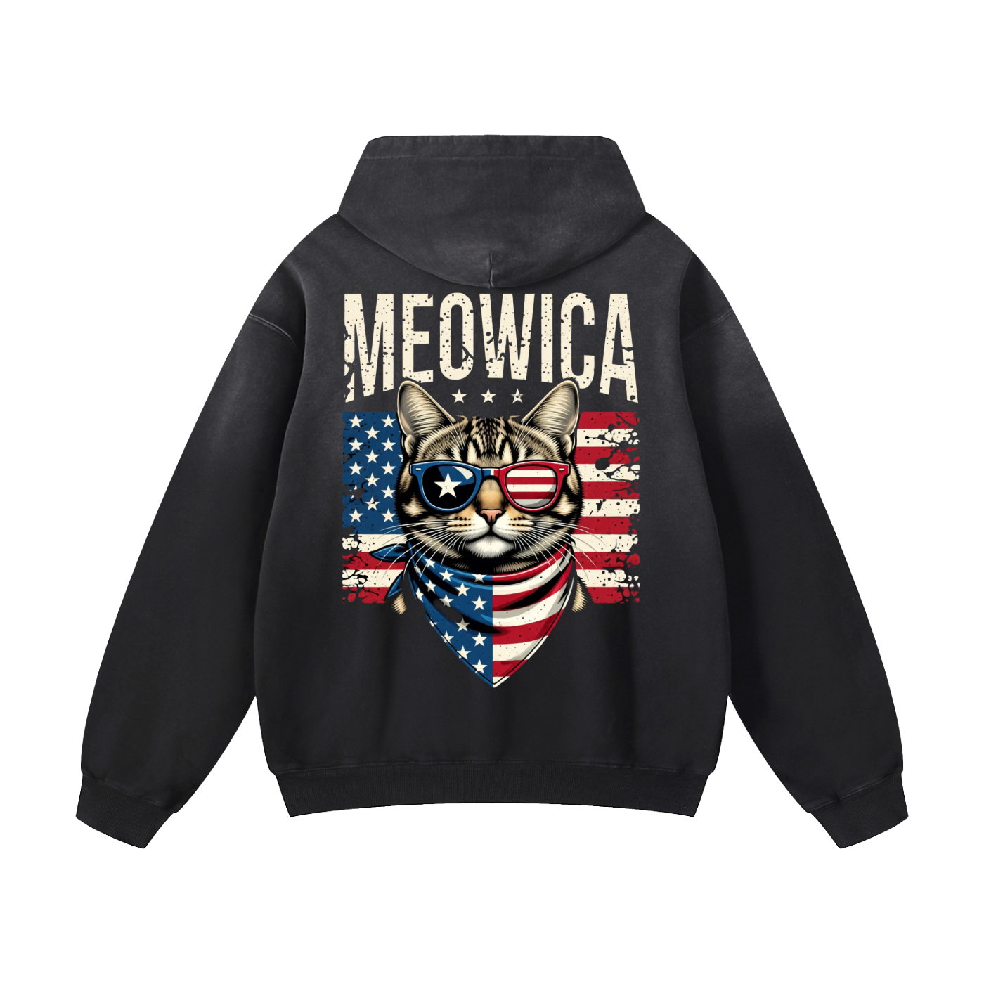 Heavyweight Meowica Oversized Hoodie | Men Oversized Hoodie, Women Oversized Hoodie, Black Oversized Hoodie, Heavyweight Hoodie, Sunfade Hoodie, Vintage Wash Hoodie, Heavyweight Oversized Hoodie, Sunfaded Streetwear, Premium Streetwear USA, Vintage Look Hoodie, Heavyweight Sunfade Oversized Hoodie, Luxury Oversized Hoodie, Hoody 