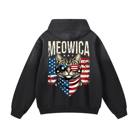 Heavyweight Meowica Oversized Hoodie | Men Oversized Hoodie, Women Oversized Hoodie, Black Oversized Hoodie, Heavyweight Hoodie, Sunfade Hoodie, Vintage Wash Hoodie, Heavyweight Oversized Hoodie, Sunfaded Streetwear, Premium Streetwear USA, Vintage Look Hoodie, Heavyweight Sunfade Oversized Hoodie, Luxury Oversized Hoodie, Hoody 