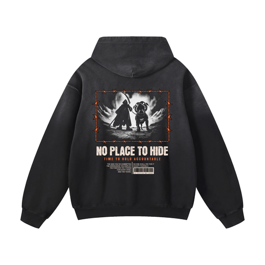 Heavyweight No Place To Hide Oversized Hoodie | Men Oversized Hoodie, Women Oversized Hoodie, Black Oversized Hoodie, Heavyweight Hoodie, Sunfade Hoodie, Vintage Wash Hoodie, Heavyweight Oversized Hoodie, Sunfaded Streetwear, Premium Streetwear USA, Vintage Look Hoodie, Heavyweight Sunfade Oversized Hoodie, Luxury Oversized Hoodie, Hoody 
