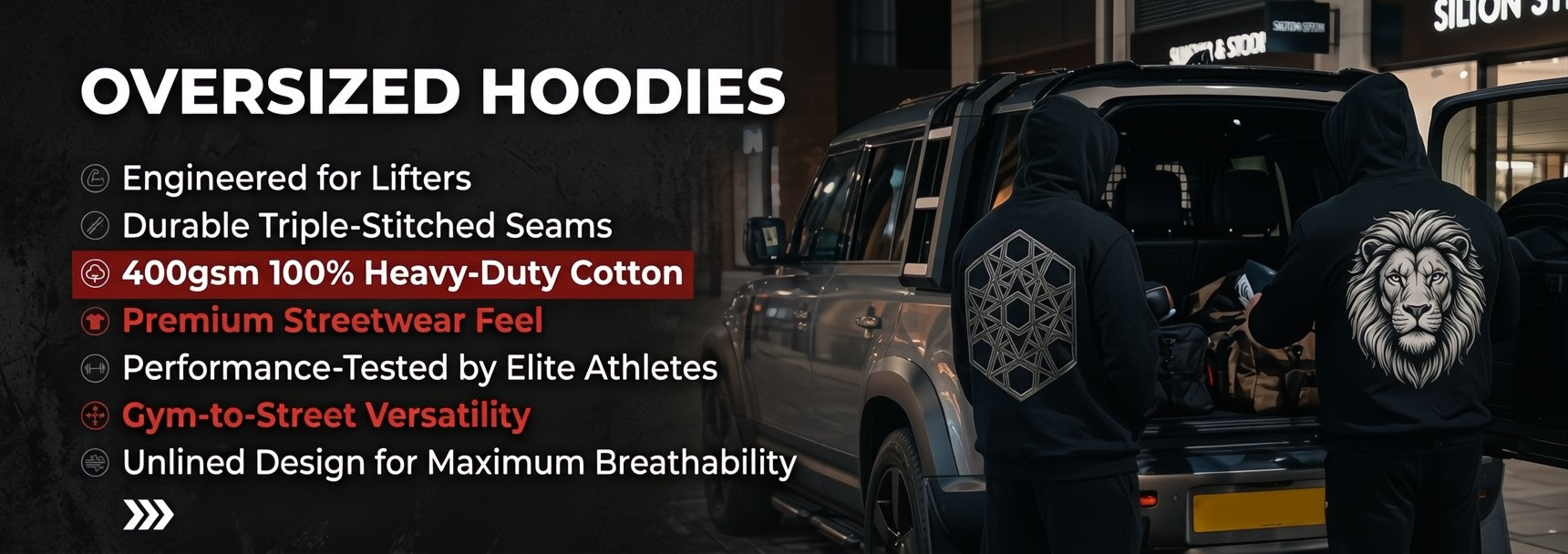 Oversized Hoodie Banner USA