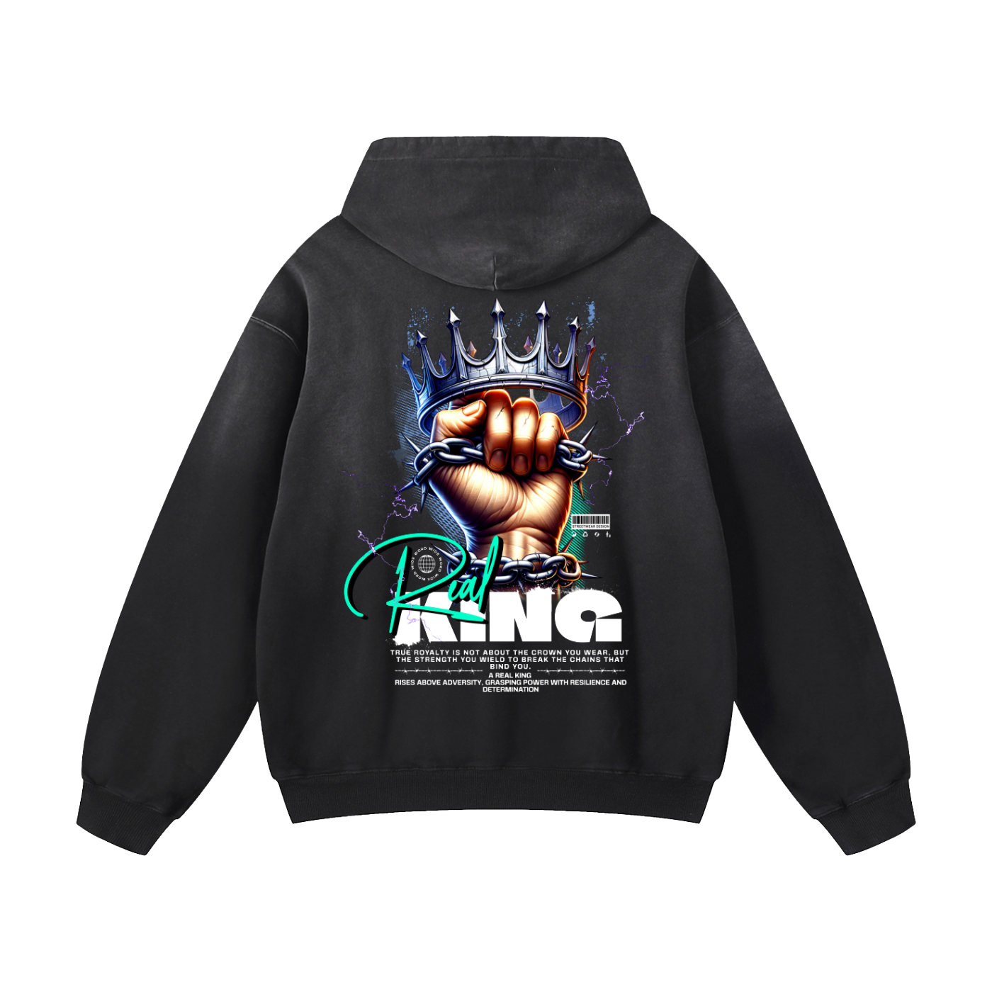 Heavyweight Real King Oversized Hoodie | Men Oversized Hoodie, Women Oversized Hoodie, Black Oversized Hoodie, Heavyweight Hoodie, Sunfade Hoodie, Vintage Wash Hoodie, Heavyweight Oversized Hoodie, Sunfaded Streetwear, Premium Streetwear USA, Vintage Look Hoodie, Heavyweight Sunfade Oversized Hoodie, Luxury Oversized Hoodie, Hoody 
