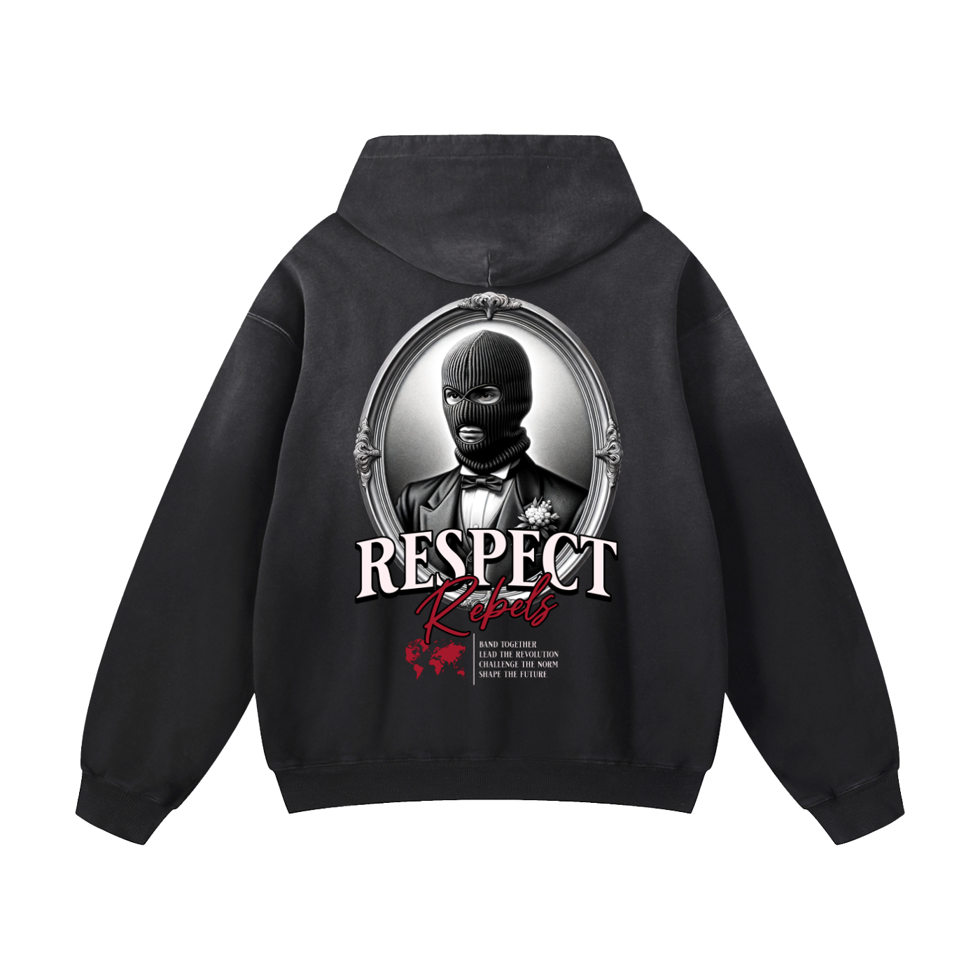 Heavyweight Respect Rebels Oversized Hoodie | Men Oversized Hoodie, Women Oversized Hoodie, Black Oversized Hoodie, Heavyweight Hoodie, Sunfade Hoodie, Vintage Wash Hoodie, Heavyweight Oversized Hoodie, Sunfaded Streetwear, Premium Streetwear USA, Vintage Look Hoodie, Heavyweight Sunfade Oversized Hoodie, Luxury Oversized Hoodie, Hoody 