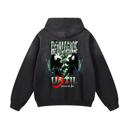Heavyweight Romance Until Die Oversized Hoodie | Men Oversized Hoodie, Women Oversized Hoodie, Black Oversized Hoodie, Heavyweight Hoodie, Sunfade Hoodie, Vintage Wash Hoodie, Heavyweight Oversized Hoodie, Sunfaded Streetwear, Premium Streetwear USA, Vintage Look Hoodie, Heavyweight Sunfade Oversized Hoodie, Luxury Oversized Hoodie, Hoody 
