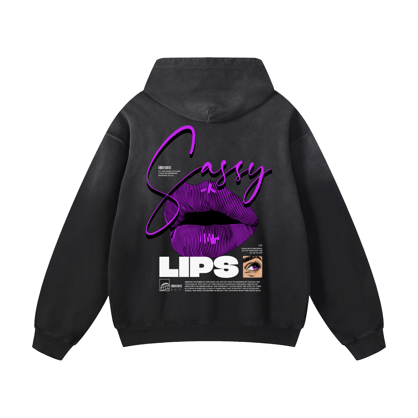Heavyweight Sassy Lips Oversized Hoodie | Men Oversized Hoodie, Women Oversized Hoodie, Black Oversized Hoodie, Heavyweight Hoodie, Sunfade Hoodie, Vintage Wash Hoodie, Heavyweight Oversized Hoodie, Sunfaded Streetwear, Premium Streetwear USA, Vintage Look Hoodie, Heavyweight Sunfade Oversized Hoodie, Luxury Oversized Hoodie, Hoody 
