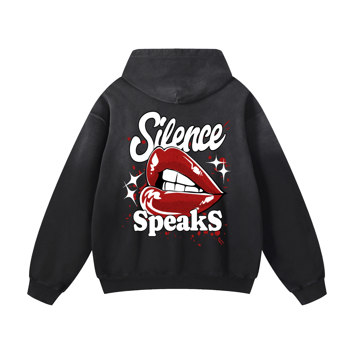 Heavyweight Silence Speaks Oversized Hoodie | Men Oversized Hoodie, Women Oversized Hoodie, Black Oversized Hoodie, Heavyweight Hoodie, Sunfade Hoodie, Vintage Wash Hoodie, Heavyweight Oversized Hoodie, Sunfaded Streetwear, Premium Streetwear USA, Vintage Look Hoodie, Heavyweight Sunfade Oversized Hoodie, Luxury Oversized Hoodie, Hoody 