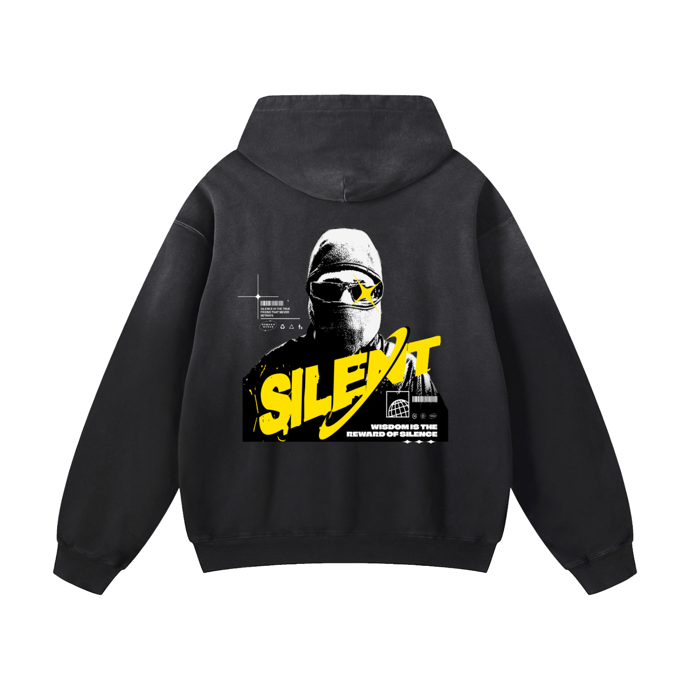 Heavyweight Silent Oversized Hoodie | Men Oversized Hoodie, Women Oversized Hoodie, Black Oversized Hoodie, Heavyweight Hoodie, Sunfade Hoodie, Vintage Wash Hoodie, Heavyweight Oversized Hoodie, Sunfaded Streetwear, Premium Streetwear USA, Vintage Look Hoodie, Heavyweight Sunfade Oversized Hoodie, Luxury Oversized Hoodie, Hoody 