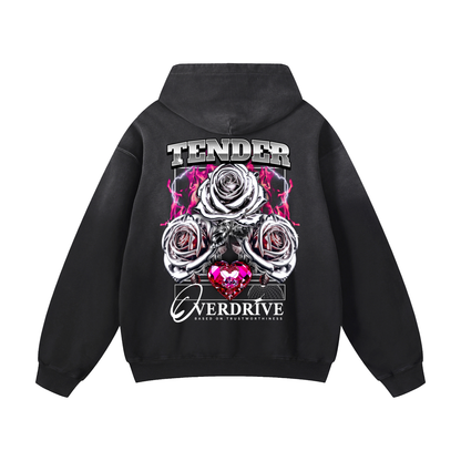 Heavyweight Silver Rose Oversized Hoodie | Men Oversized Hoodie, Women Oversized Hoodie, Black Oversized Hoodie, Heavyweight Hoodie, Sunfade Hoodie, Vintage Wash Hoodie, Heavyweight Oversized Hoodie, Sunfaded Streetwear, Premium Streetwear USA, Vintage Look Hoodie, Heavyweight Sunfade Oversized Hoodie, Luxury Oversized Hoodie, Hoody 