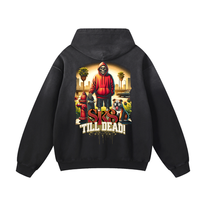 Heavyweight Sk8 Till Dead Oversized Hoodie | Men Oversized Hoodie, Women Oversized Hoodie, Black Oversized Hoodie, Heavyweight Hoodie, Sunfade Hoodie, Vintage Wash Hoodie, Heavyweight Oversized Hoodie, Sunfaded Streetwear, Premium Streetwear USA, Vintage Look Hoodie, Heavyweight Sunfade Oversized Hoodie, Luxury Oversized Hoodie, Hoody 