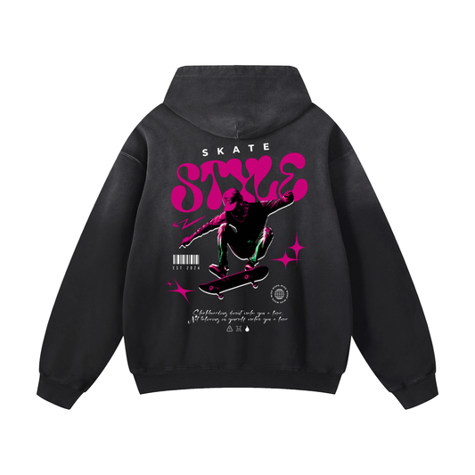 Heavyweight Skate Style Oversized Hoodie | Men Oversized Hoodie, Women Oversized Hoodie, Black Oversized Hoodie, Heavyweight Hoodie, Sunfade Hoodie, Vintage Wash Hoodie, Heavyweight Oversized Hoodie, Sunfaded Streetwear, Premium Streetwear USA, Vintage Look Hoodie, Heavyweight Sunfade Oversized Hoodie, Luxury Oversized Hoodie, Hoody 