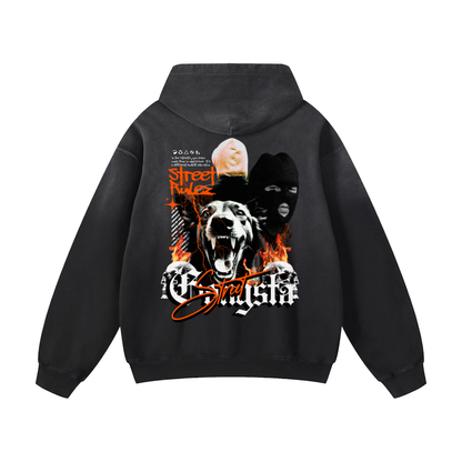 Heavyweight Street Gangster Oversized Hoodie | Men Oversized Hoodie, Women Oversized Hoodie, Black Oversized Hoodie, Heavyweight Hoodie, Sunfade Hoodie, Vintage Wash Hoodie, Heavyweight Oversized Hoodie, Sunfaded Streetwear, Premium Streetwear USA, Vintage Look Hoodie, Heavyweight Sunfade Oversized Hoodie, Luxury Oversized Hoodie, Hoody 