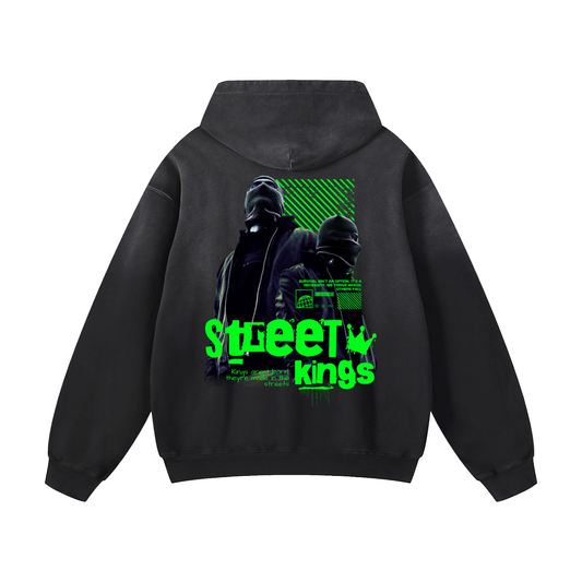 Heavyweight Street King Oversized Hoodie | Men Oversized Hoodie, Women Oversized Hoodie, Black Oversized Hoodie, Heavyweight Hoodie, Sunfade Hoodie, Vintage Wash Hoodie, Heavyweight Oversized Hoodie, Sunfaded Streetwear, Premium Streetwear USA, Vintage Look Hoodie, Heavyweight Sunfade Oversized Hoodie, Luxury Oversized Hoodie, Hoody 