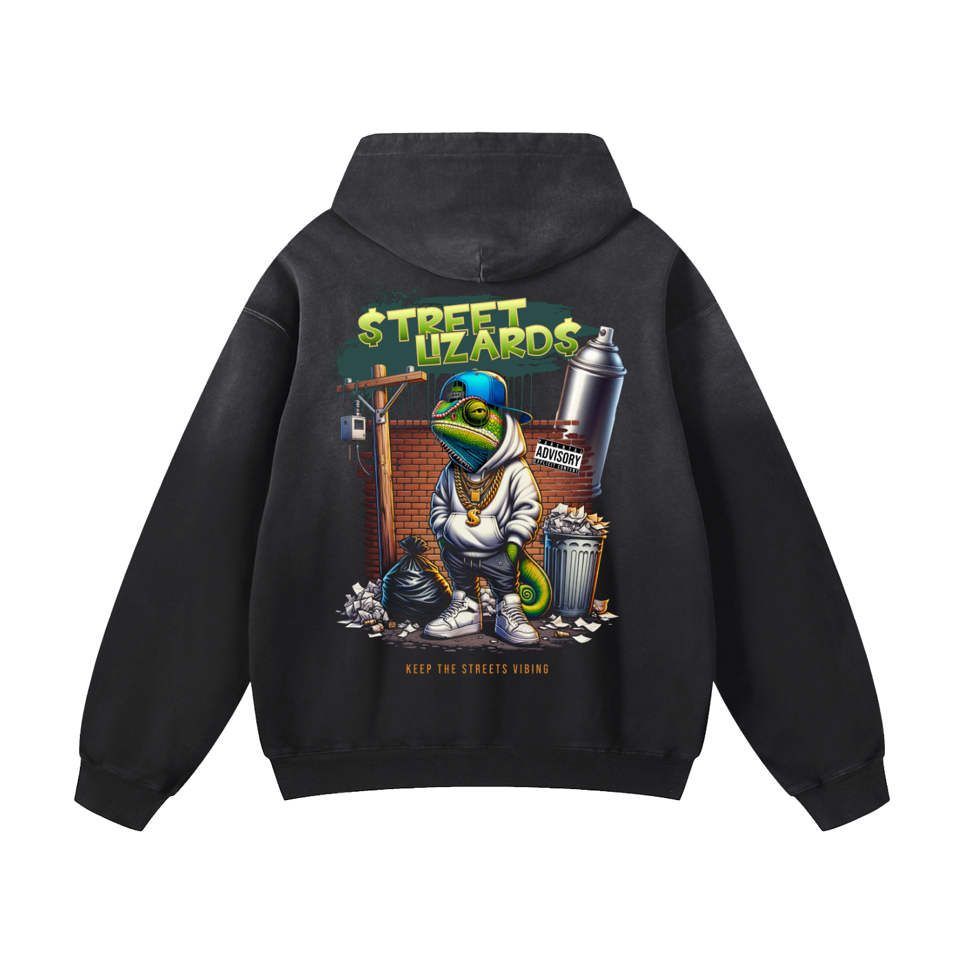 Heavyweight Street Lizard Oversized Hoodie | Men Oversized Hoodie, Women Oversized Hoodie, Black Oversized Hoodie, Heavyweight Hoodie, Sunfade Hoodie, Vintage Wash Hoodie, Heavyweight Oversized Hoodie, Sunfaded Streetwear, Premium Streetwear USA, Vintage Look Hoodie, Heavyweight Sunfade Oversized Hoodie, Luxury Oversized Hoodie, Hoody 