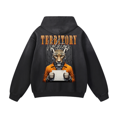 Heavyweight Violators Territory Oversized Hoodie | Men Oversized Hoodie, Women Oversized Hoodie, Black Oversized Hoodie, Heavyweight Hoodie, Sunfade Hoodie, Vintage Wash Hoodie, Heavyweight Oversized Hoodie, Sunfaded Streetwear, Premium Streetwear USA, Vintage Look Hoodie, Heavyweight Sunfade Oversized Hoodie, Luxury Oversized Hoodie, Hoody 