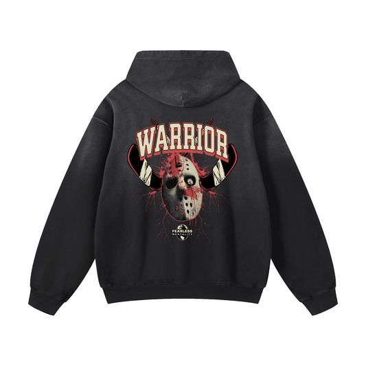 Heavyweight Warrior Oversized Hoodie | Men Oversized Hoodie, Women Oversized Hoodie, Black Oversized Hoodie, Heavyweight Hoodie, Sunfade Hoodie, Vintage Wash Hoodie, Heavyweight Oversized Hoodie, Sunfaded Streetwear, Premium Streetwear USA, Vintage Look Hoodie, Heavyweight Sunfade Oversized Hoodie, Luxury Oversized Hoodie, Hoody 
